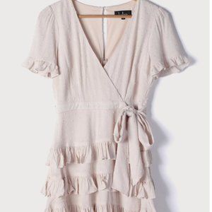Lulu's Faux Wrap Mini Dress